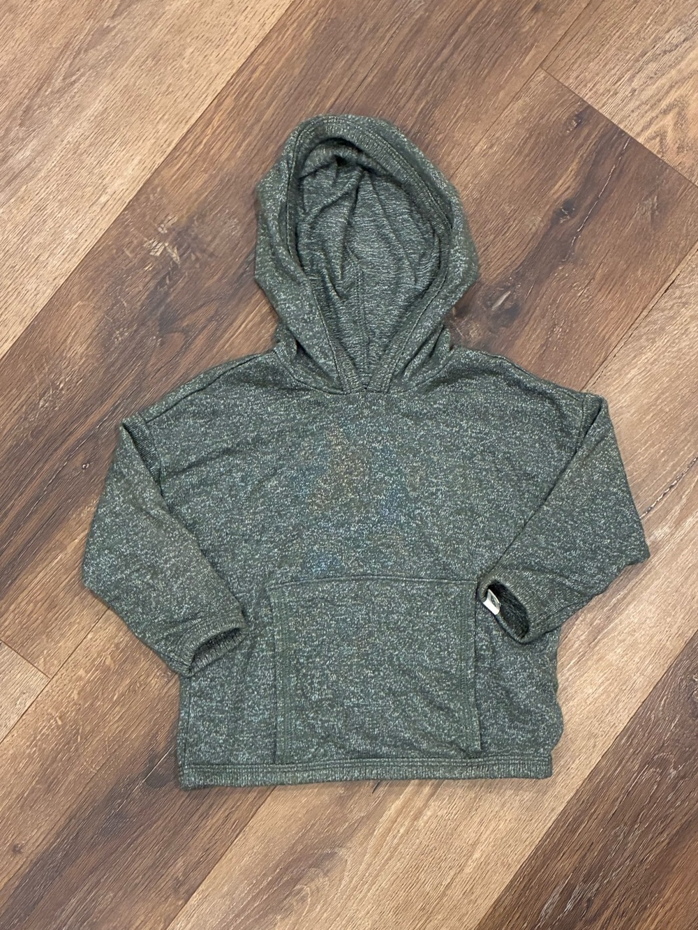 Easy Peasy Green Hoodie Top Play Comfy Lounge Outfit Fall 12m